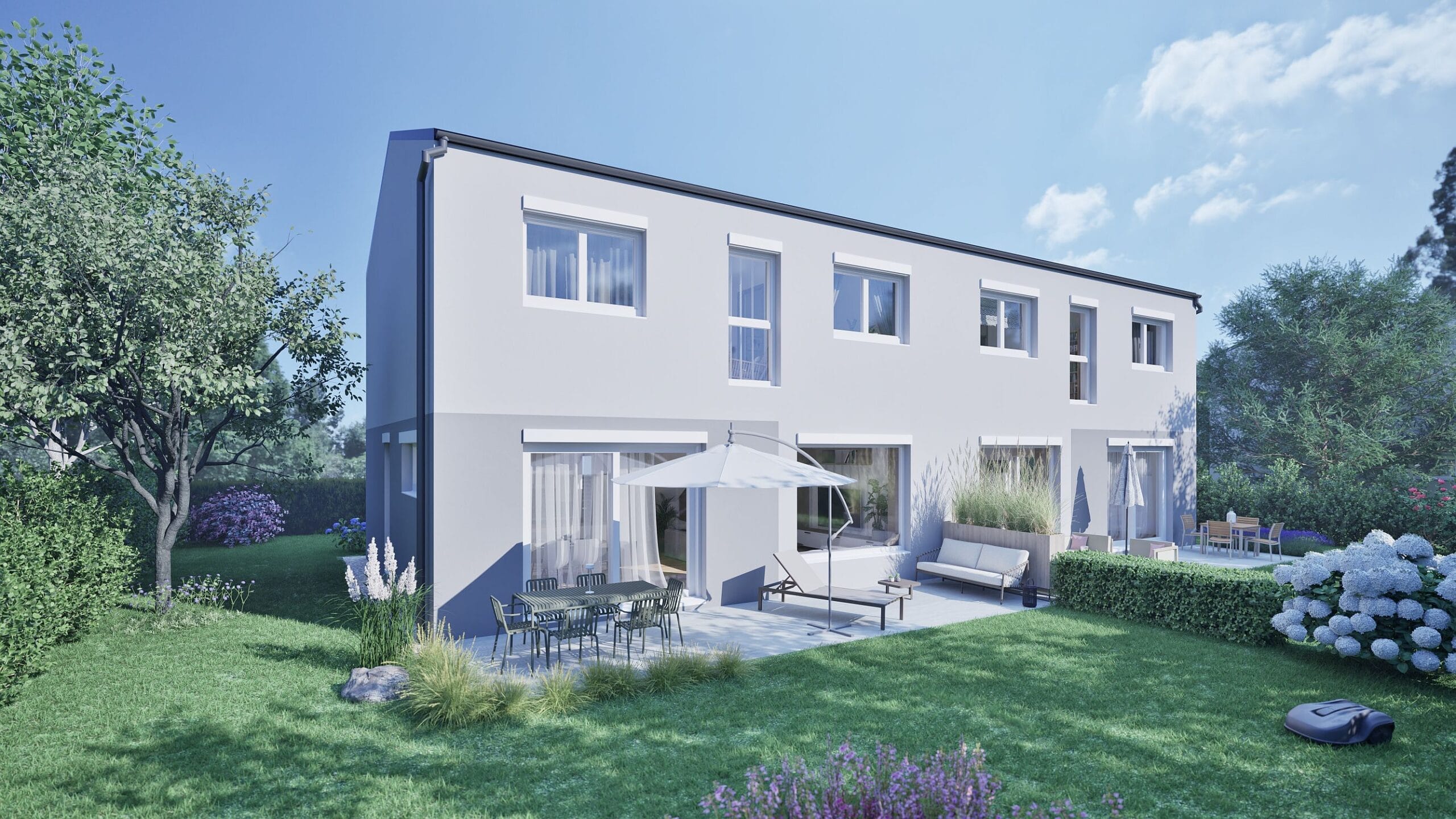 Titelbild von Hochwertige Doppelhäuser mit 4,5 Zimmern, Terrasse, Eigengrund und 2 Parkplätzen